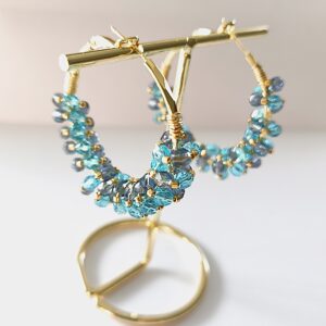 Boucles d'oreilles Créoles Iris