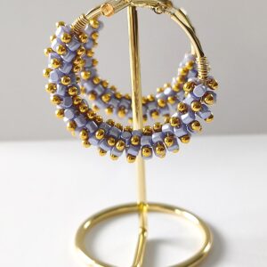 Boucles d'oreilles créoles "Jacinthe"