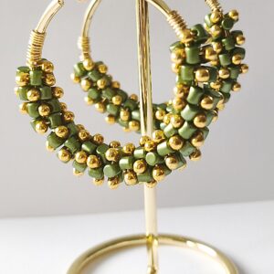 Boucles d'oreilles - Créoles "Zinnia"