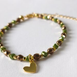 Bracelet "Coeur doré"